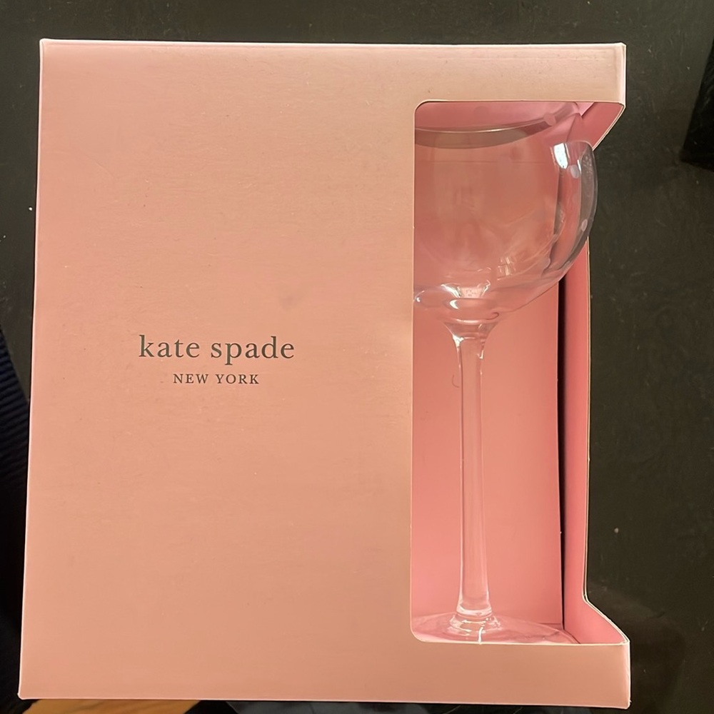 Kate Spade Lenox wine glasses set of 4